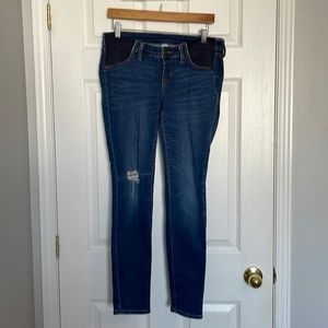Old Navy side panel maternity rockstar super skinny jeans